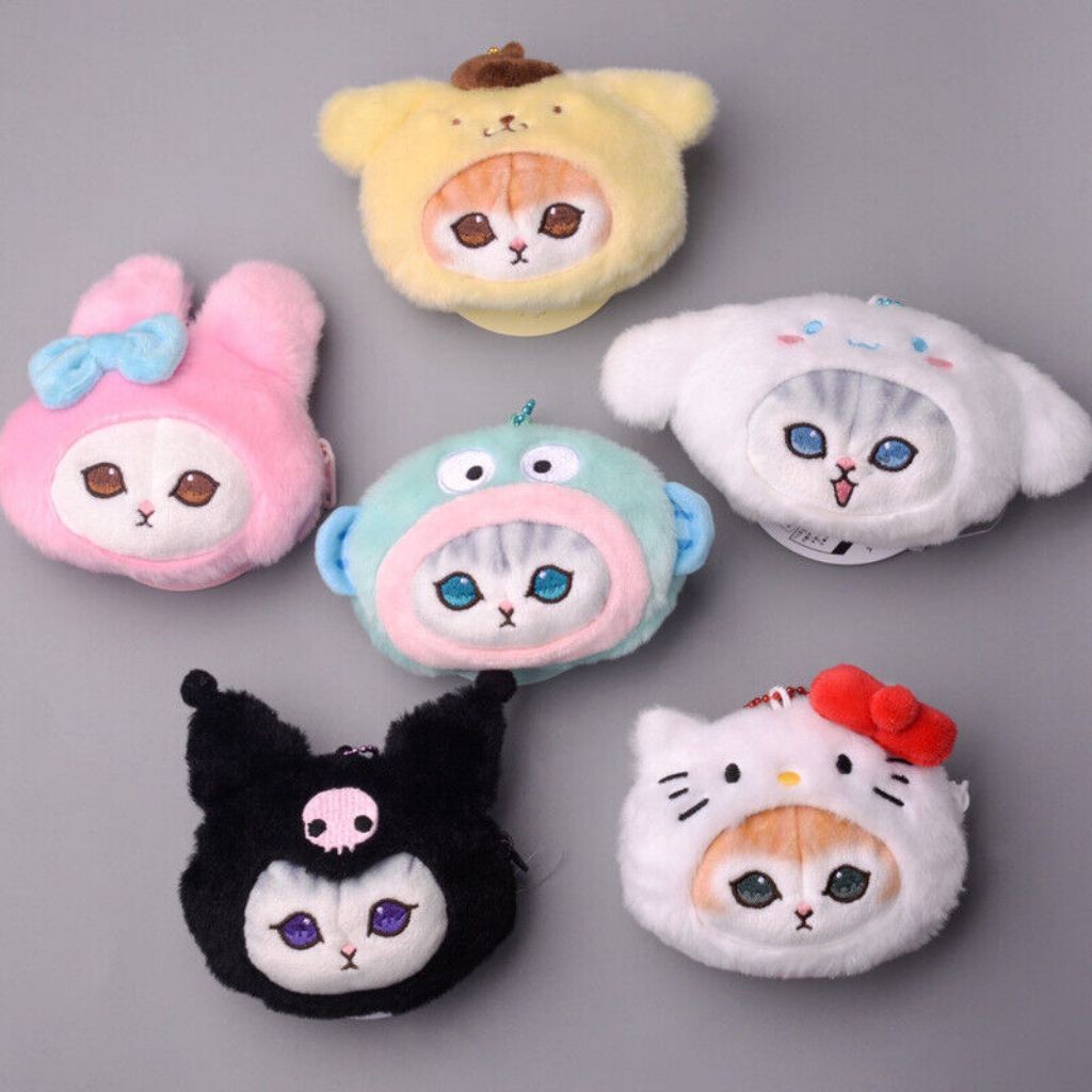 Jual Tempat coin Mofusand/Coin purse/Pouch Mofusand x Sanrio || tempat koin/pouch Mofusand x Sanrio