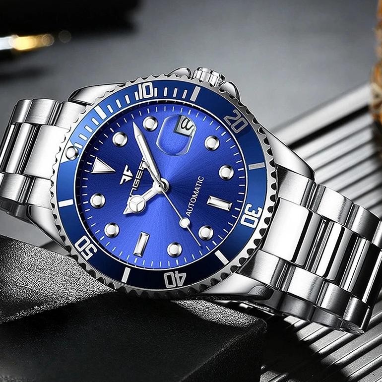 FNGEEN 9001 Luxury Brand Men Watch Steel Tourbillon Skeleton Mechanical Watches Luminous Automatic D