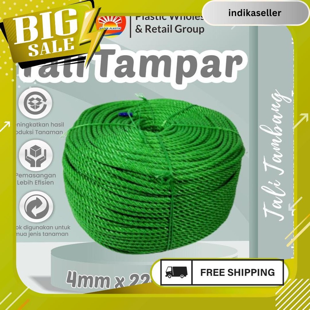 

Tali Tampar Ukuran 4Mm Panjang 220 Meter Gratis Ongkir
