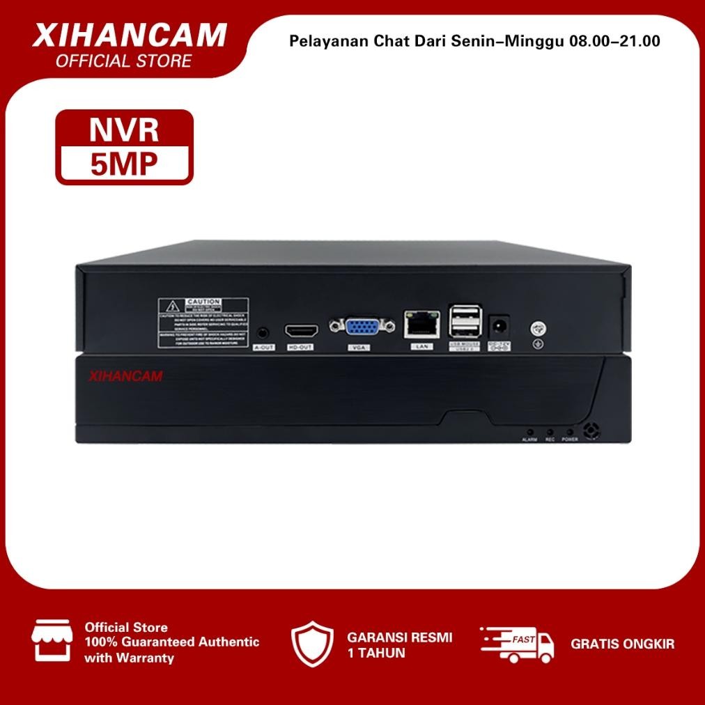 NEW XIHANCAM 5MP Smart NVR 8CH NVR CCTV 16 Channel P2P H.265 Audio Untuk Kamera CCTV Sistem IP Camer