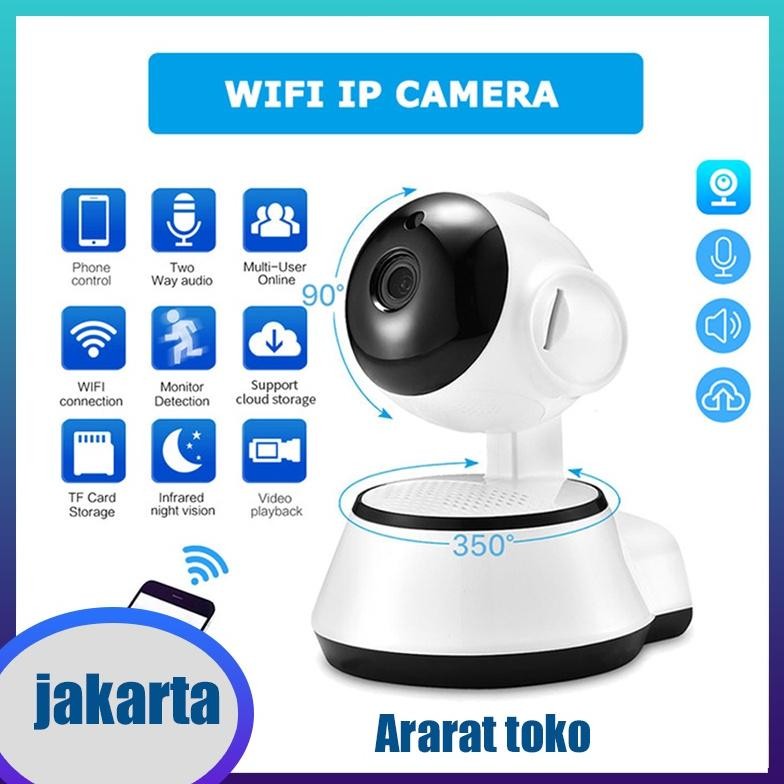 NEW KAMERA CCTV MINI SAMBUNG KE HP V380 Q6 HD1080P Wireless Mini IP CCTV - cctv mini sambung ke hp -