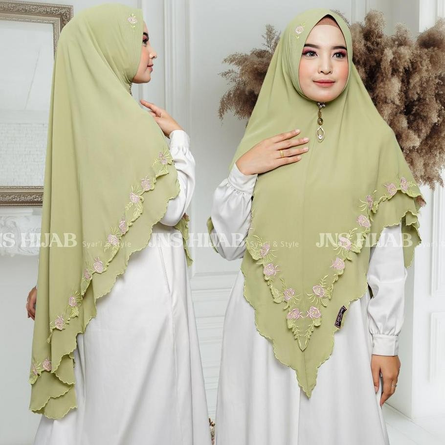 Khimar Malikakhimar Bordirhijab Ceruty Bordir Jns Hijab