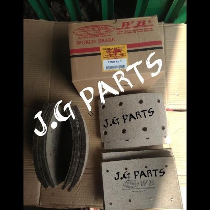 BRAKE LINING / KAMPAS REM ONLY WB DEPAN HINO BUS RK LUBANG 8