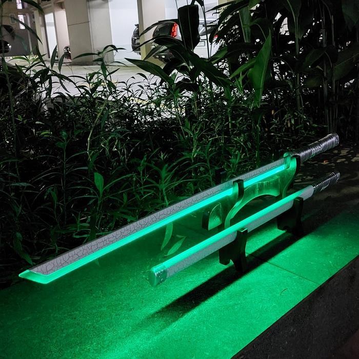 Pedang Tiongkok Cina Tang Hengdao Led 103 Cm Wood + Acrylic Rechargeable Battery Witb Usb Type C Ori