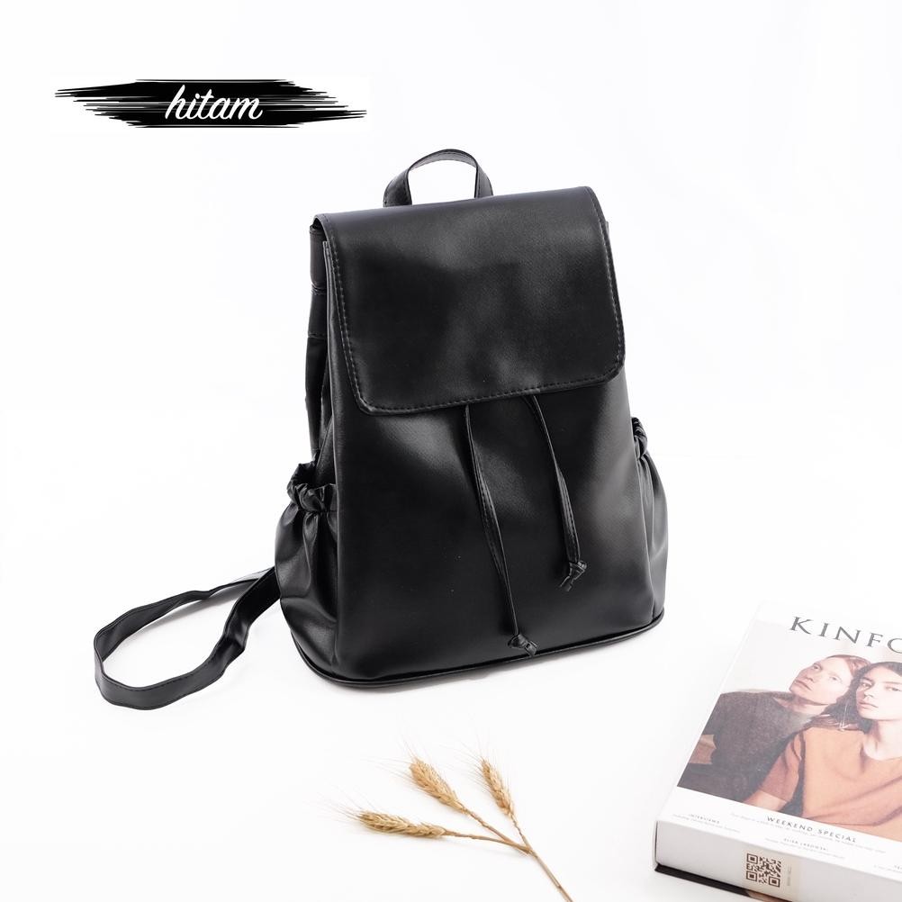 PL30 WDM-2227 Ransel Haruko Wanita Kulit Imitasi Laptop 13 Inch Murah Premium