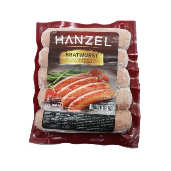 HANZEL BRATWURST ORIGINAL 360 GR - SOSIS