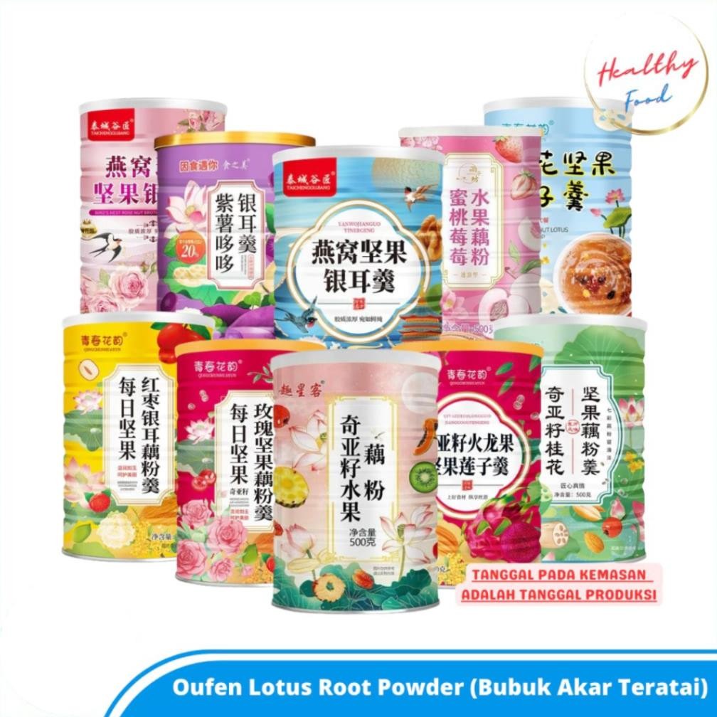 Oufen Lotus Root Powder/Bubuk Sereal Akar Teratai Sehat Untuk Diet (HALAL)