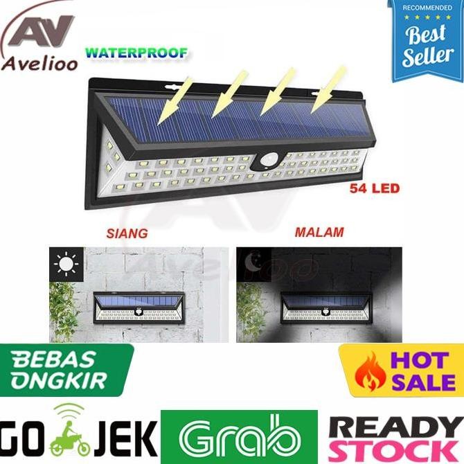 Lampu Outdoor Solar/Lampu taman solar cell/Lampu Tembok outdoor 54 LED