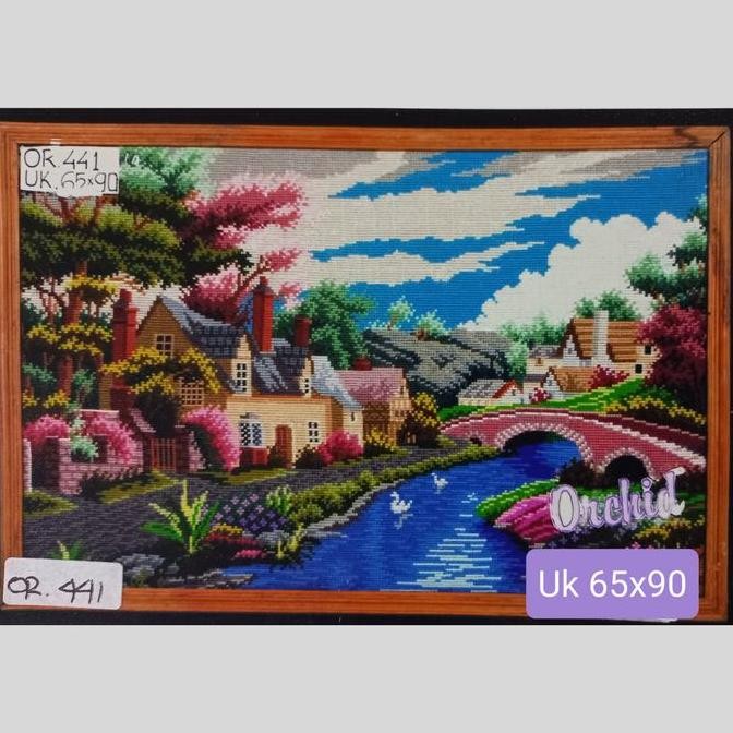 Kristik Kruistik Paket Sulam Cross Stitch 1 Set Orchid Or 441