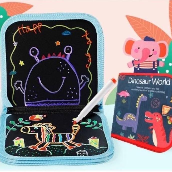 

Buku Papan Tulis Anak Erasable Book / Buku Bisa Menggambar Dan Dihapus