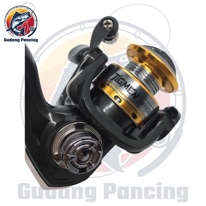 Jigmen Reel Mini Tiny-R Ukuran 500 Kerekan Atau Gulungan Pancing Ukuran Kecil Ultra Light Ul