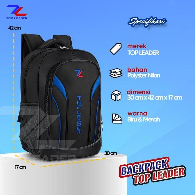 

Terjangkau Top Leader Tas Ransel Sekolah Sd Smp Sma Backpack Kerja Up To 14 Inch Daypack Tpa03