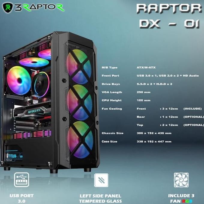 NEW KOMPUTER RAKITAN INTEL I3 10105F + VGA AMD NVIDIA RAKITAN I3 GEN 10 KOMPUTER DESIGN GAMING - RTX