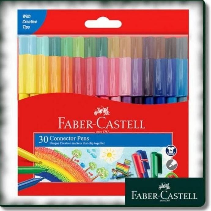 

Spidol Connector Pen 30 Warna Faber Castel