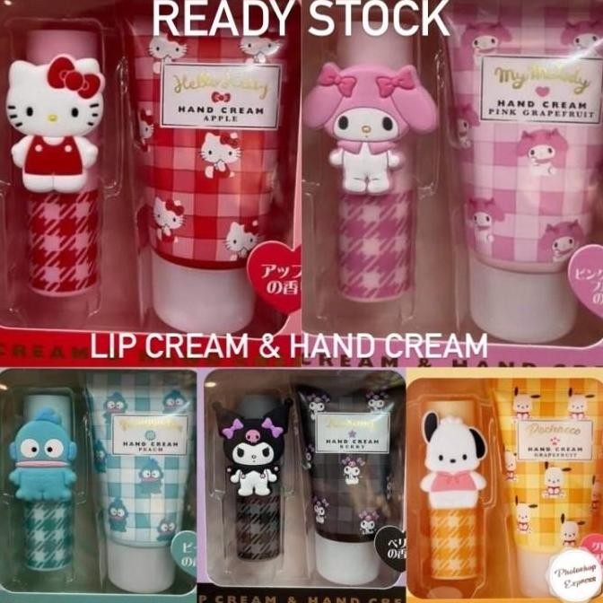 Lip Cream & Hand Cream Set Sanrio Original