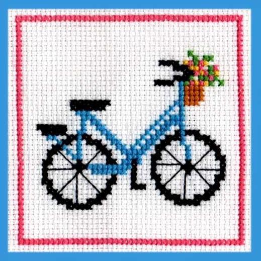 Paket Kristik Pemula - BICYCLE oleh CROSSTITCH POINT