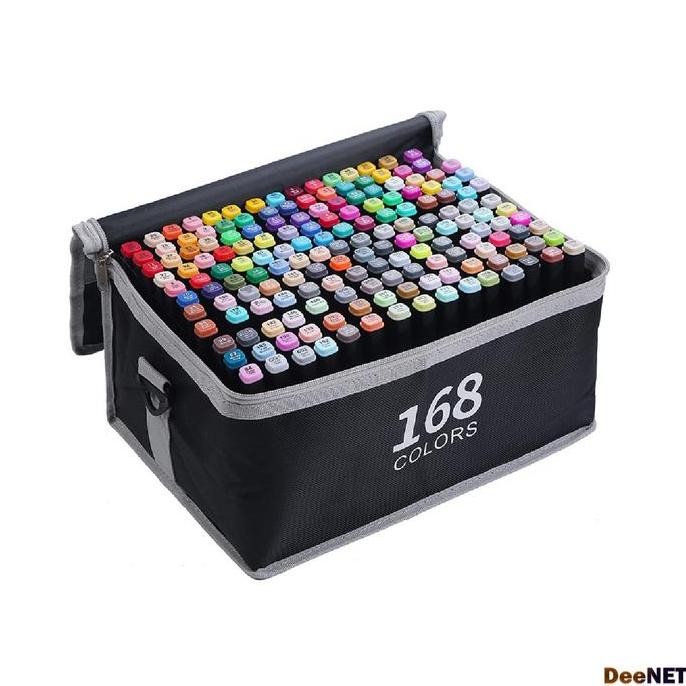 

Touch Spidol Dual Side Fine Art Marker 168 Color Double Headed Marker Set Multi Color Spidol