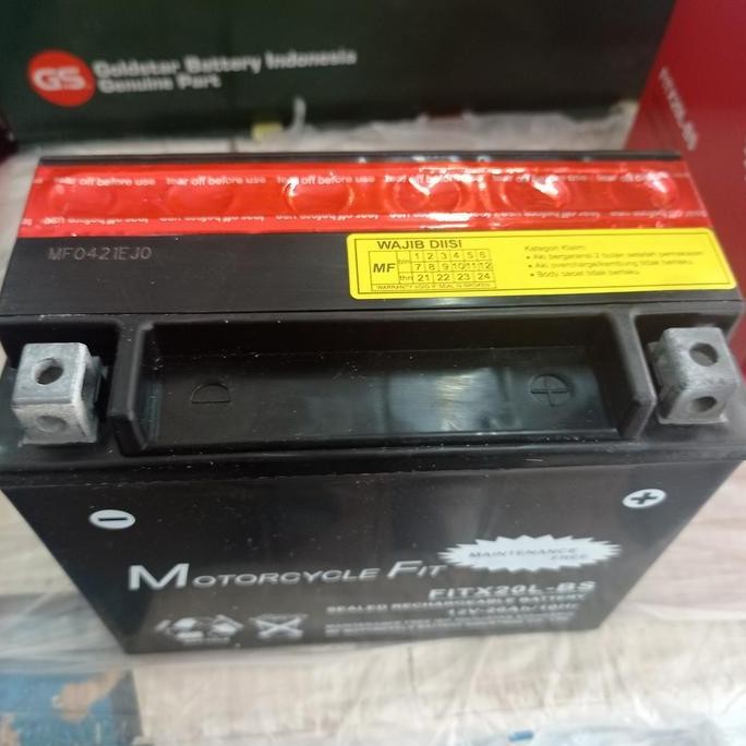 Aki Motor Ytx20L-Bs 12V 20Ah/ Aki Moge Ytx20L-Bs 12V 20Ah