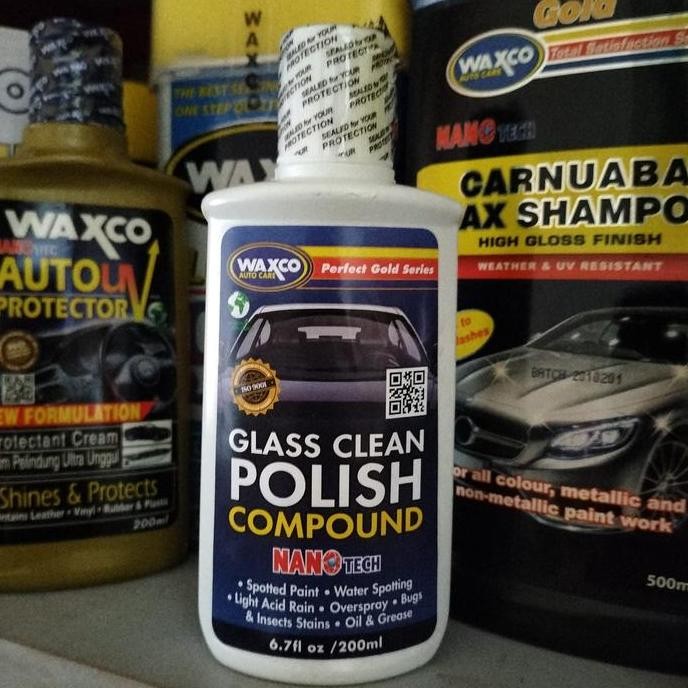 WAXCO PGS GLASS CLEAN POLISH COMPOUND 200ml
