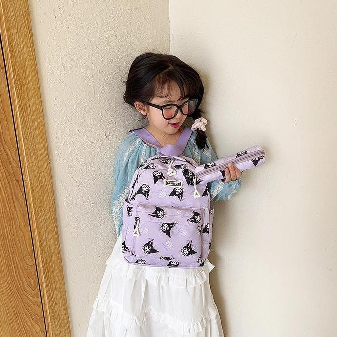 

Spesial Tas Ransel Anak Sekolah Dengan Bag Kecil Kuromi Melody Pompompurin Cinnamoroll Pochacco