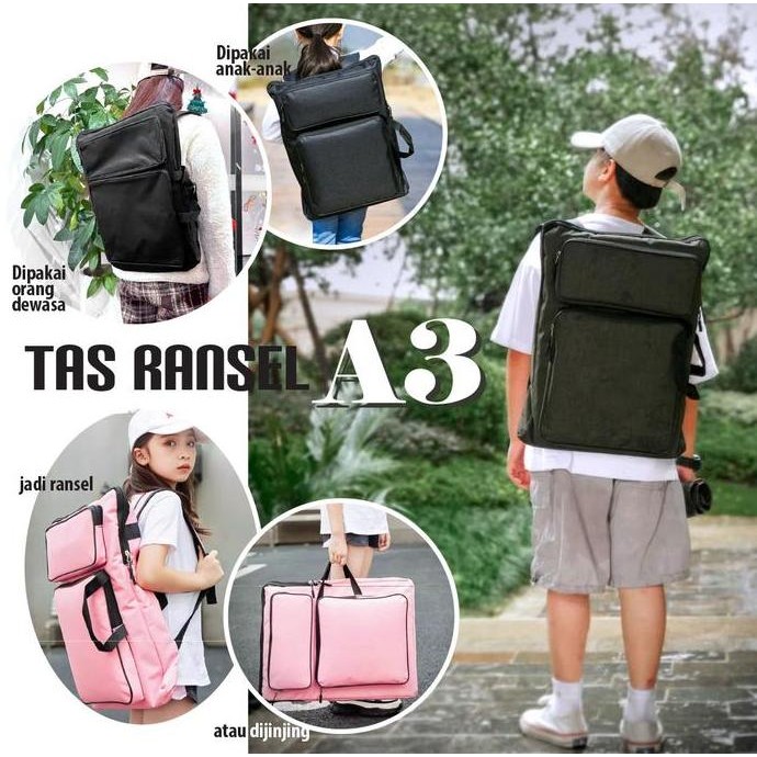 BACKPACK TAS RANSEL A3 GAMBAR ARSITEK LUKISAN ANAK