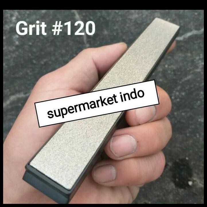 TERBARU BATU ASAH DIAMOND GRIT #120 ASAHAN INTAN PENGASAH PISAU EDGE PRO 