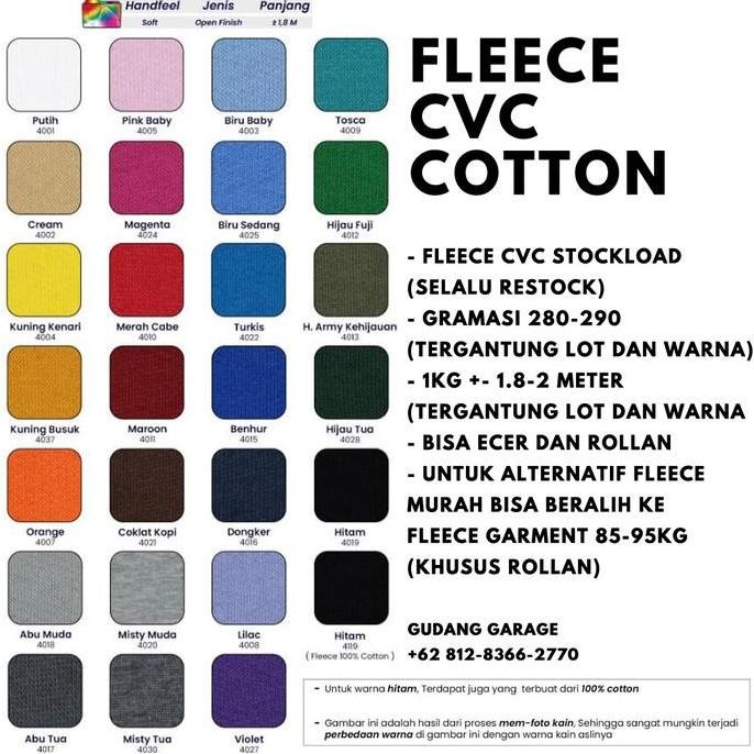 Kain Fleece CVC Cotton