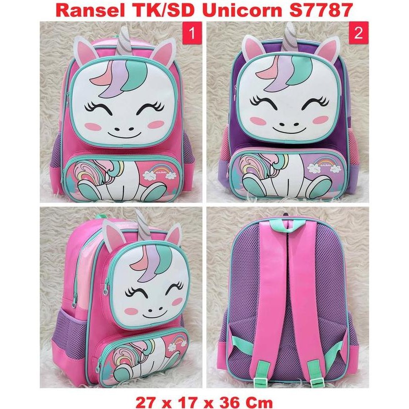 

Terjangkau Ransel Sekolah Tk/Sd Anak Perempuan Unicorn S7787 Backpack For School