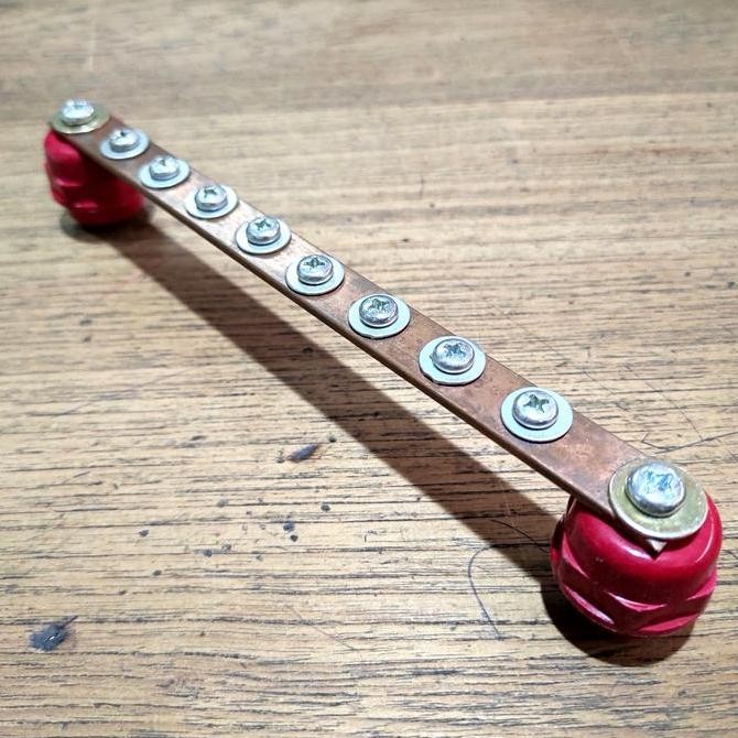 TERBARU - Busbar tembaga nol netral rst + lengkap isolator