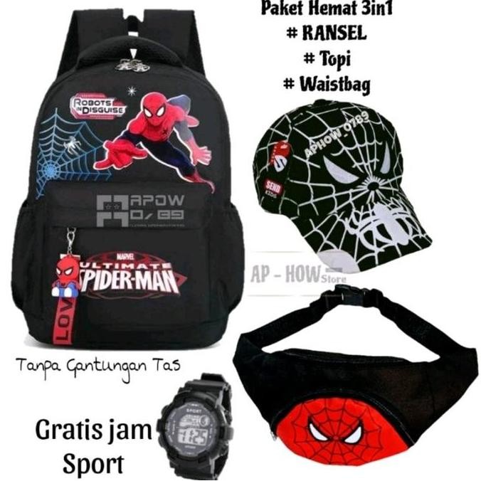 

Terjangkau Paket 3In1 Tas Ransel Anak Laki Laki Topi Anak Dan Tas Selempang Anak Gratis Jam Tangan Fashion