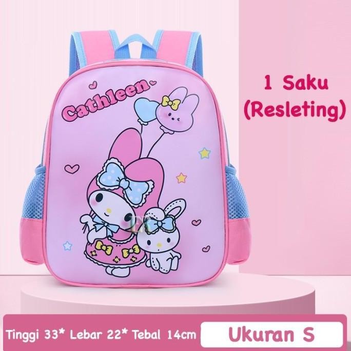 

Miliki Tas Sekolah Import Untuk Anak Laki Laki Perempuan Motif Sanrio Kuromi My Melody Astronot Tas Gendung Playgroup Tk Sd Kelas 1 2 3 4 5 6 Smp School Bag Bahan Polyester Ringan Anti Air Taman Kanak Kanak Pre-K K1 K2 Kindergarten Tas Punggung Buku Tulis