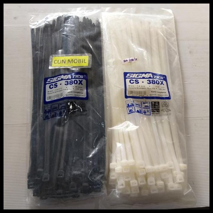 

HOT DEAL KABEL TIES INSULOC 380X 38 CM MERK SIGMA TIES HARGA PER PACK ISI 100PC !!!!!!