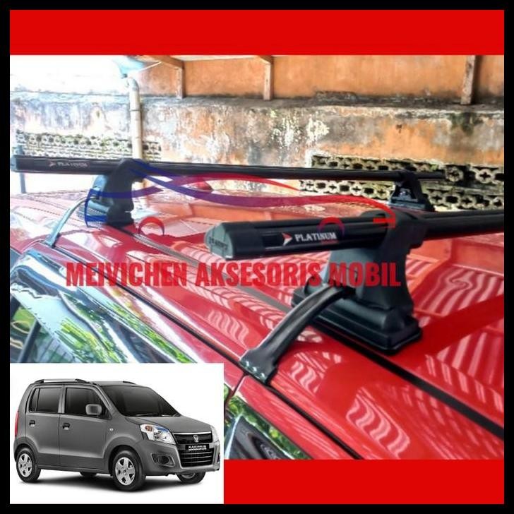 HOT DEAL CROSS BAR CROSSBAR KAKI RACK PLATINUM MOBIL KARIMUN WAGON R JEPIT BODY 
