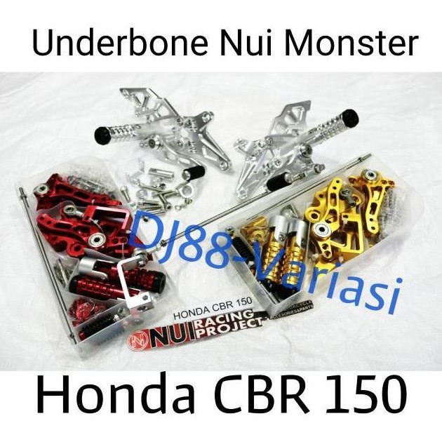 Footstep Underbone Nui Monster Cbr 150 Step Depan Nui , Operan Gigi ,