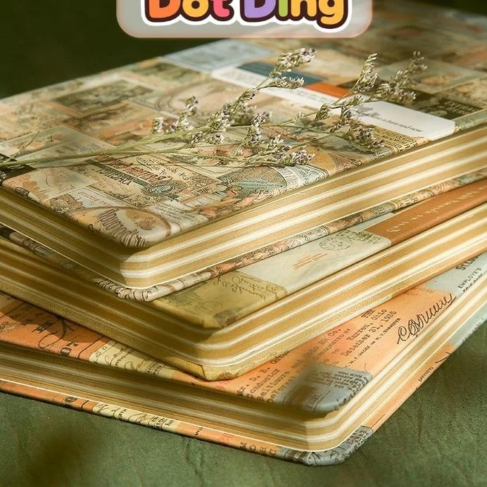 

Dotding Paket Hadiah Buku Catatan Retro Buku Diary Notepad Hardcover Journal Notebook Buku Catatan Unik H650