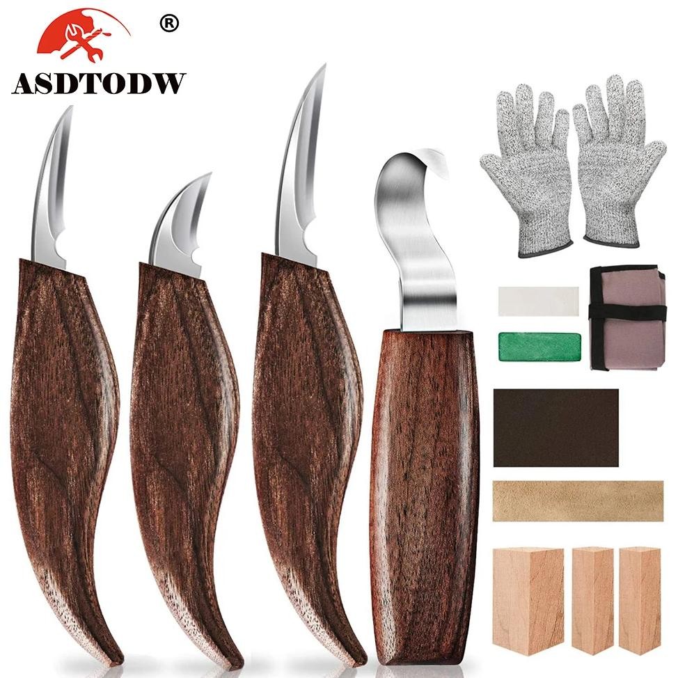 

1/3/5/7/10/12pcs Wood Carving Tools Chisel Woodworking Cutter Hand Tool Set Wood Carving Knife DIY Peeling Woodcarving