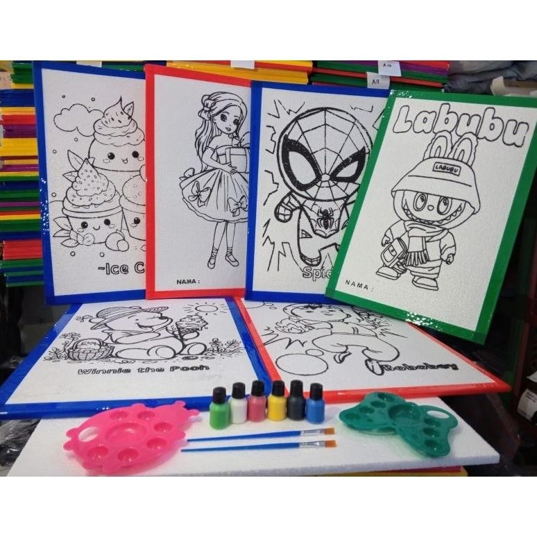 

paket lukis sterofoam dan tas