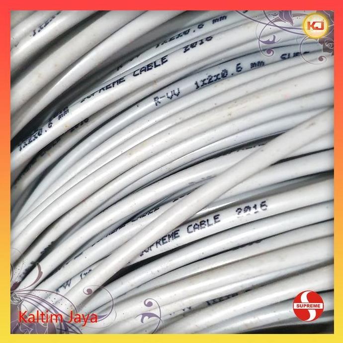 ~~~~~] Kabel Telepon/Telpon 1x2x0.6 Supreme isi 2 Per Meter/Meteran