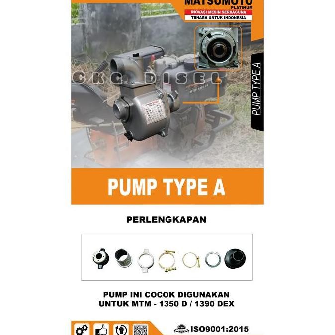 Keong Pompa Air 2 Inch Untuk Mesin Traktor MTM-1350 D / 1390 DEX