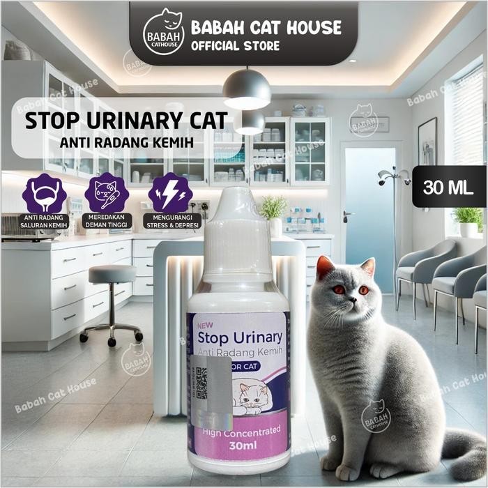Stop Urinary Cat Obat Kucing Infeksi Saluran Kencing Anti Radang Kemih Sakit Susah Pipis Hewan Ampuh