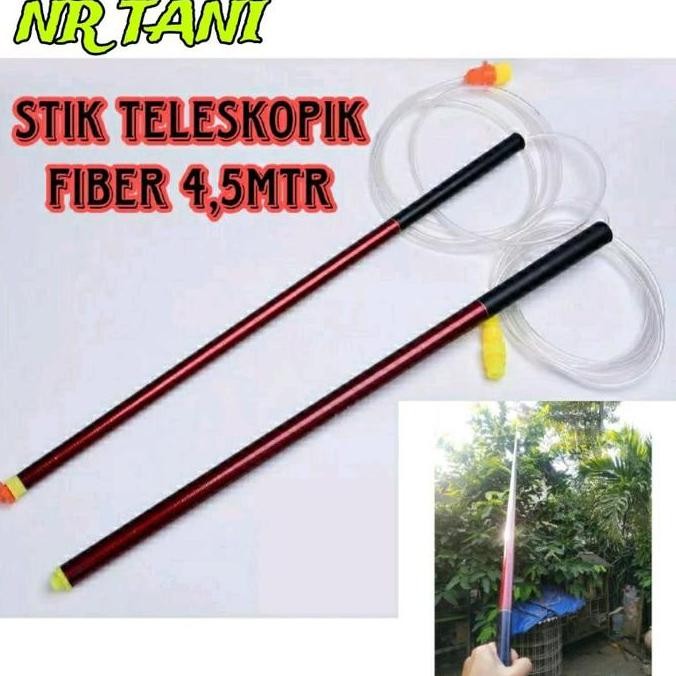 Promo STIK SPRAYER PANJANG 4,5 METER BAHAN FIBER/ STIK MANCING FIBER/ COD