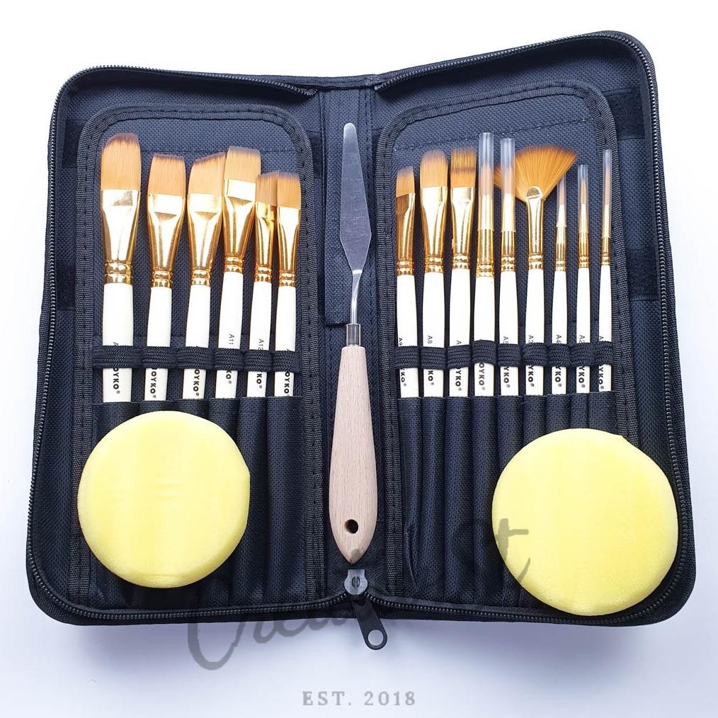 

JOYKO Art Brush Set Kuas Lukis Set Brush Brs-12