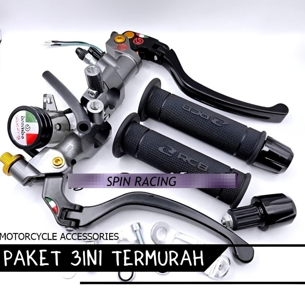 Original Paket Master Rem Model Izumi Original 100% + Handgrip Rcb Hg55 Original 100% + Jalu Stang F