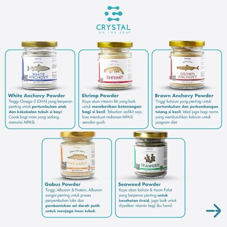 

Hot Crystal Of The Sea Food Powder Bubuk Mpasi An-45