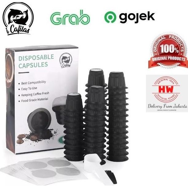 ICAFILAS NESPRESSO CAPSULE DISPOSABLE COFFEE POD KAPSUL KOPI MURAH