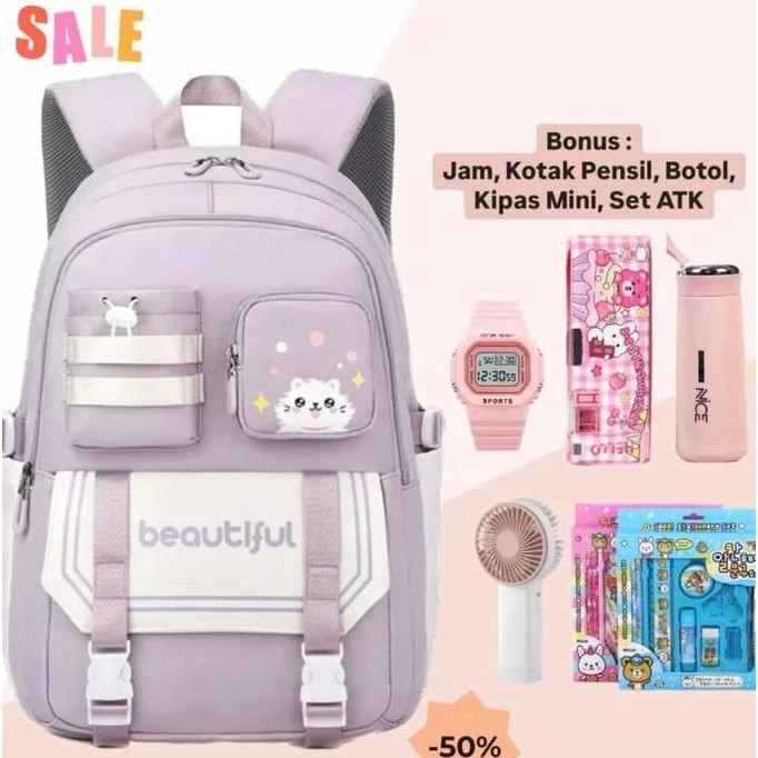

Miliki Tas Ransel Sekolah Anak Perempuan Beutifull Banyak Bonus Harga Hemat / Tas Ransel Anak Premium
