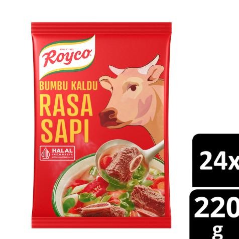 

Royco Bumbu Kaldu Penyedap Rasa Sapi Beryodium 220g (Isi 24)