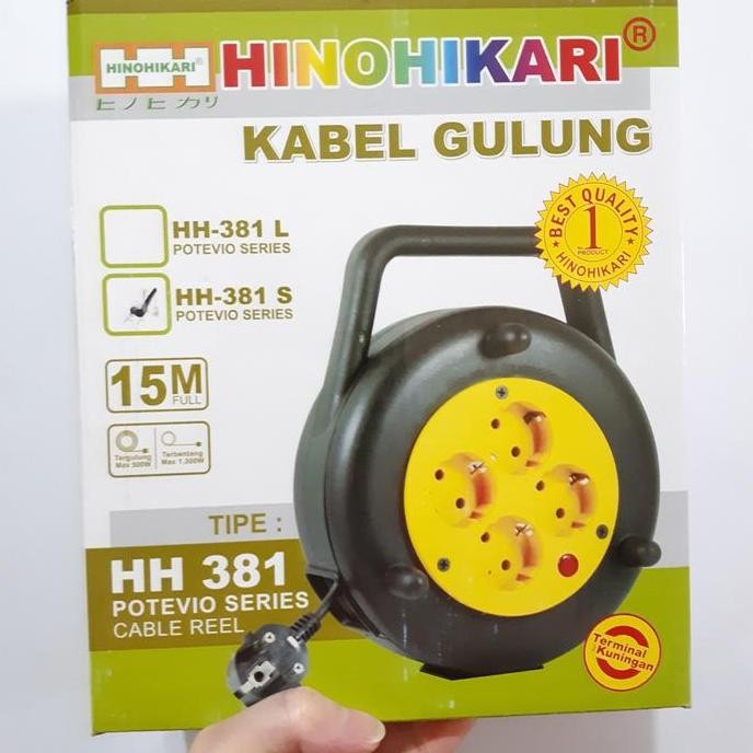 Promo Kabel Roll Hinohikari 15 meter Kuningan Box Kabel Gulung Hinohikari COD