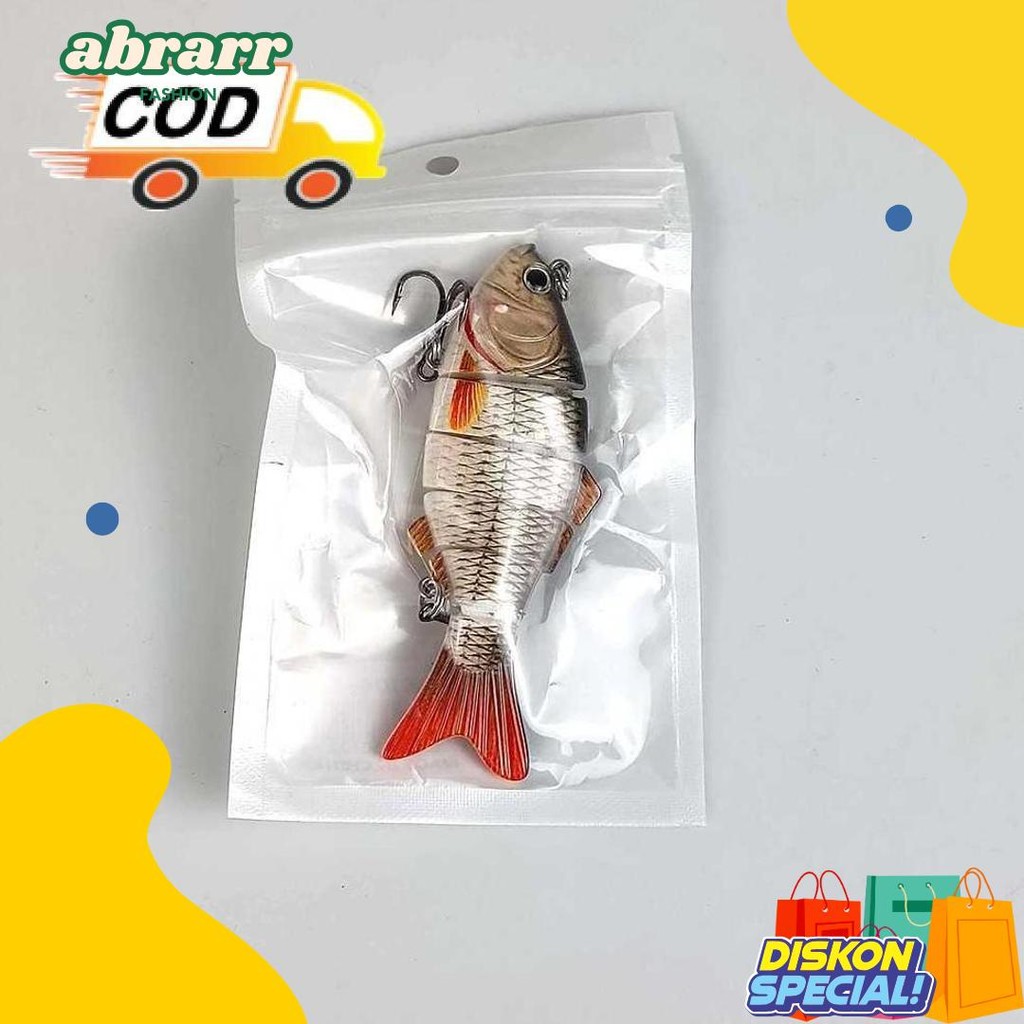 Umpan Pancing 2 Kail Bentuk Mirip Ikan Hidup Bisa Bergerak Nyata Dalam Air Cepat Dapat Pemangsa | Al