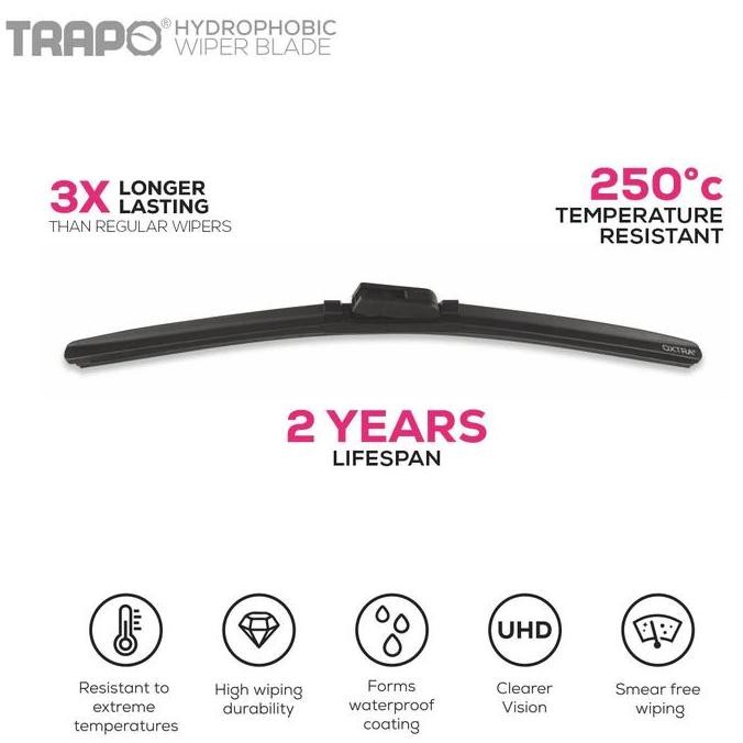 Trapo Hydrophobic Wiper Blades Trapo Wiper Mobil Toyota Rush (2018-Sekarang)